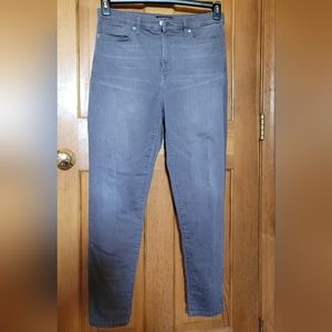 Banana Republic High-Rise Skinny Jean Gray, 12 NWOT